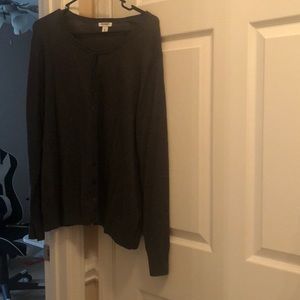 Charcoal gray cardigan